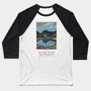 The Lake District - Vintage Railway Travel Poster - 1923-1939 Baseball T-Shirt